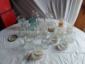 lot 329 image: Lot of Assorted Glass Jars and Containers