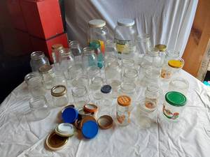 lot 333 image: Glass Jars and Lids Collection