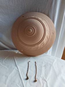 lot 425 image: Ceiling Light Globe with Chains
