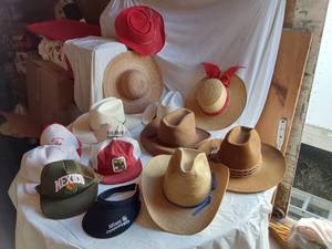 lot 440 image: Lot of Hats and Accessories including Stetson, Mexico, Elk River Concrete Hats
