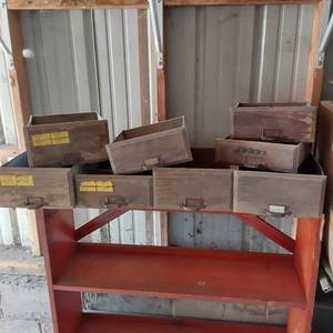 lot 477 image: Lot of Steel Drawers - Shelf not included