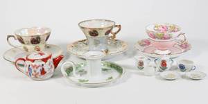 lot 47 image: Vintage Foreign Tea Cup Lot