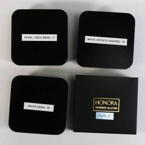 lot 31 image: Honora Cultured Pearls w 14k Gold Clasps Lot of 4