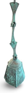 lot 50 image: Soleri Cosanti Brutalist Bronze Wind Bell Chime Sculpture