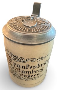 lot 59 image: Vintage Frankenbrau Bamberg Lidded Beer Stein