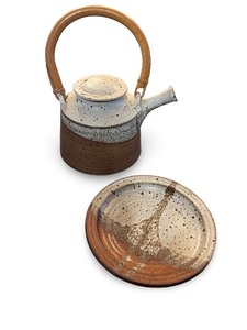 lot 89 image: Stoneware Teapot with Matching Tray