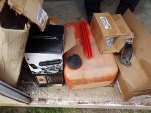lot 143 image: Harley Foot Boards, Side Cover, and More