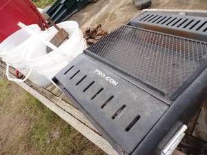 lot 161 image: 2 White Buckets with content, Ladder, String trimmer