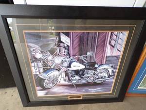 lot 242 image: Black Frame- Motorcycle Picture