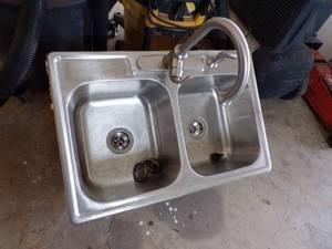 lot 247 image: Kitchen Sink with Faucet