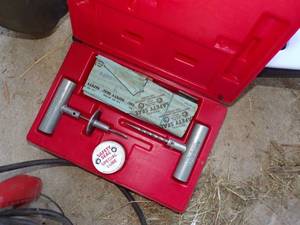 lot 403 image: 2 Pair Boost Cable Clamps, Fish Filleting Kit