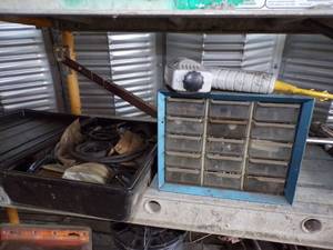 lot 466 image: Electric Stapler Gun and Bin of O-rings