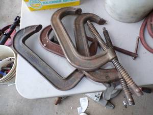 lot 474 image: 4 Large C-Clamps
