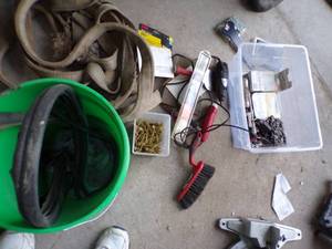 lot 477 image: Box of Chainsaw Chain Sharpening Stuff