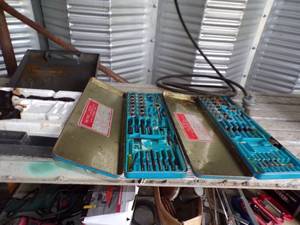 lot 488 image: 2 Tap and Die Set and Box of Misc Stuff