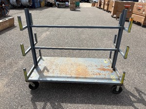 lot 5 image: Mobile Bar and Pipe Rack L 72 x H 60 x D 36 