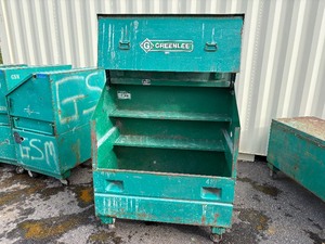 lot 88 image: Greenlee Job site storage slant top box  L 49 x H 56  x D 30 