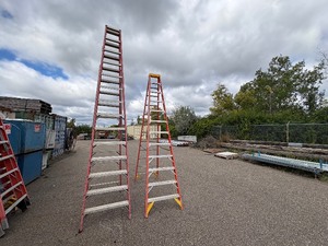 lot 23 image: 2 Werner Trestle ladders 12 and 14