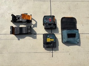 lot 162 image: Bosch GPL3 100 ft. 3-Point Laser Self Leveling with case and Bosch GPL5 100 ft. 5-Point Laser