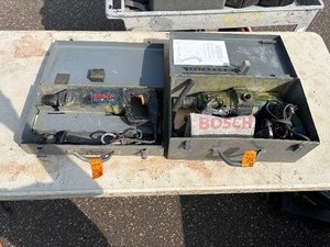 lot 170 image: (2) Bosch power tools Hammer Drill Bulldog 11224VSR & Bulldog 11221 DVS Rotary Hammer