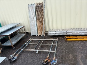 lot 69 image: Scaffolding 6 tall with 3 145 planks and 2 80 planks