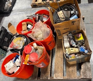 lot 274 image: Pallet of HVAC, electrical and plumbing parts Greenheck, White Rodgers, Honeywell, RACO, DeWalt & more
