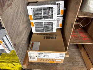 lot 151 image: QMark Fan-forced wall heaters LFK4083F and vents