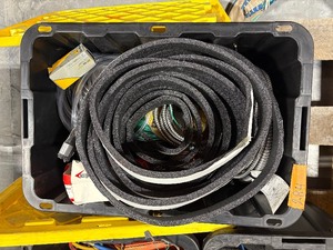 lot 284 image: Bin of tubes, hoses, and wires