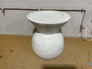 lot 116 image: Severna Ceramic Accent Table White - Threshold
