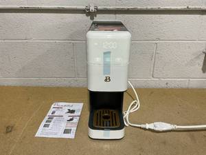 lot 128 image: Beautiful Perfect Grind Programmable Single Serve Coffee Maker, White Icing by Drew Barrymore