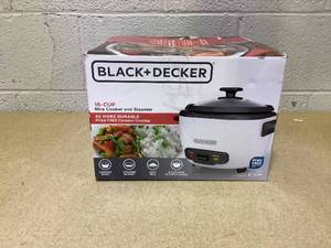 lot 410 image: BLACK  DECKER 16-Cup Rice Cooker