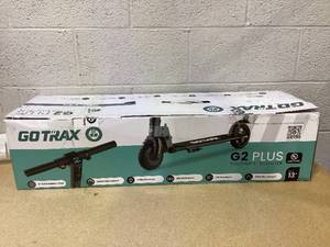 lot 445 image: GOTRAX G2Plus Foldable Electric Scooter for Adult Teens Age of 8 with 6 Tires, 200W 12mph