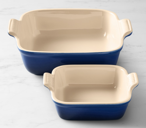 lot 16 image: 2PCS Le Creuset Heritage Stoneware Baker Set