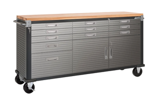 lot 408 image: Seville Classics UltraHD 11 Drawer Rolling Workbench