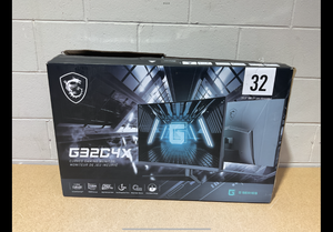 MSI G32C4X, 32" Gaming Monitor, 1920 x 1080 (FHD) Curved Gaming Monitor, 1 ms, 250Hz, FreeSync, 1500R, HDMI, DisplayPort, Tilt Adjustable, Black