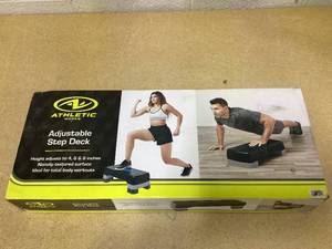 lot 493 image: Athletic Works 3-Level Aerobic Step Deck , Adjustable to 4-6-8 Heights