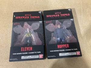 lot 280 image: 2 Stranger Things Soundtrack Cassette Tapes Seasons 1&2 with Figures Eleven & Hopper