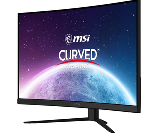 lot 25 image: MSI G32C4X, 32 Gaming Monitor, 1920 x 1080 (FHD) Curved Gaming Monitor, 1 ms, 250Hz, FreeSync, 1500R, HDMI, DisplayPort, Tilt Adjustable, Black