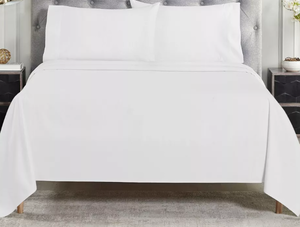lot 26 image: Bright White, Queen Luxury 1000 Thread Count Bed Sheets Set - 100% Cotton Sateen - Soft, Thick & Deep Pocket by California Design Den
