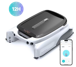 lot 66 image: AIPER Surfer M1 Solar Powered Automatic Robotic Pool Skimmer Cleaner in White