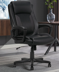 lot 67 image: Serta Mid-Back Office Chair With Mesh Accents And Memory Foam