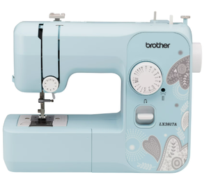 lot 71 image: Brother LX3817A 17-Stitch Portable Full-Size Mechanical Sewing Machine, Aqua