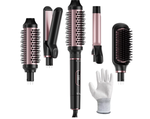 lot 121 image: Nicebay Curling Iron, Professional Instant Heat Up Hair Curling Wand Set, Curling Wand