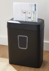 lot 135 image: PenGear 6-Sheet Cross-Cut PaperCredit Card Shredder with 3.7 Gallon Bin, Black, Home & Office Use