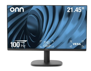 lot 151 image: onn 22 FHD (1920 x 1080p) 100hz Office Monitor with 6 ft HDMI Cable, Black