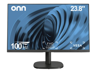 lot 152 image: onn 24 FHD (1920 x 1080p) 100hz Office Monitor with 6.07 ft HDMI Cable, Black