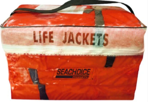 lot 210 image: Seachoice Adult Life Jacket Type II 4-Pack wBag