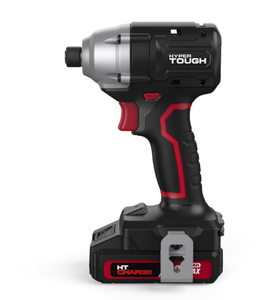 lot 231 image: Hyper Tough 20V Brushless Impact Driver with 2.0Ah Lithium-Ion Battery Pack and Charger, 14-inch. Hex Collet Chuck Size,