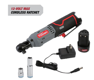 lot 239 image: Hyper Tough 12V Max Lithium-Ion Cordless 38-inch Ratchet with 1.5Ah Battery and Charger, 98804