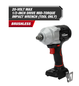 lot 255 image: Hyper Tough 20V Max Brushless 12-Inch Mid-Torque Cordless Impact Wrench 550 ft-lbs Torque